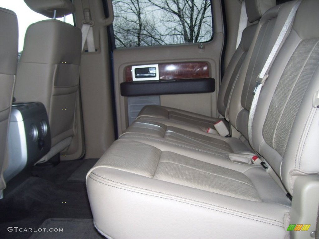 2010 F150 Lariat SuperCrew 4x4 - Dark Blue Pearl Metallic / Tan photo #9