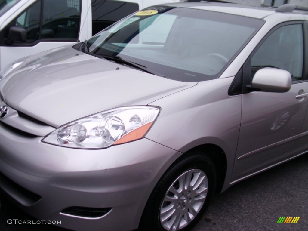 2008 Sienna XLE - Silver Shadow Pearl / Stone photo #1