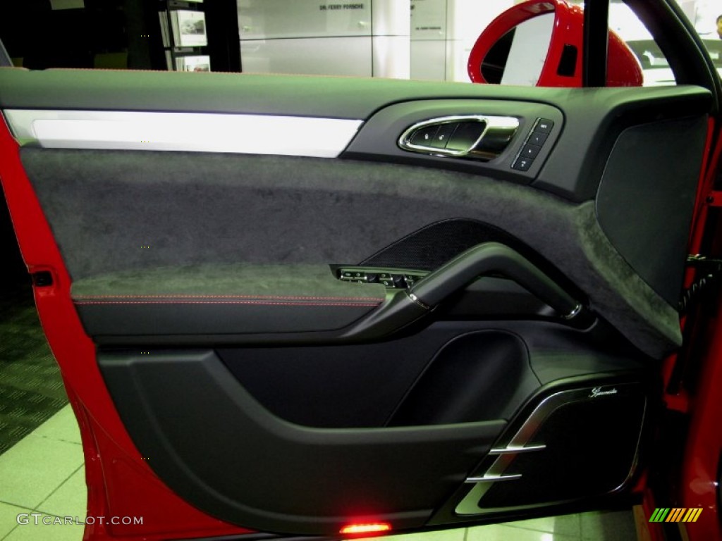 2013 Porsche Cayenne GTS Black Door Panel Photo #72882374