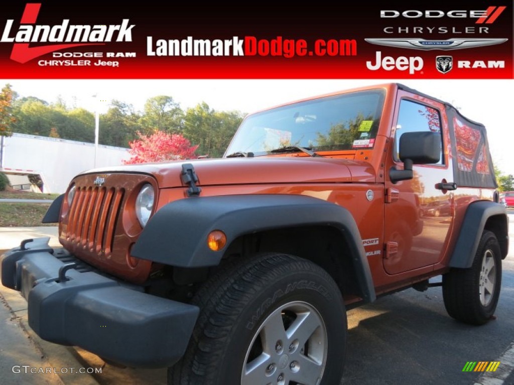 2010 Wrangler Sport 4x4 - Mango Tango Pearl / Dark Slate Gray/Medium Slate Gray photo #1