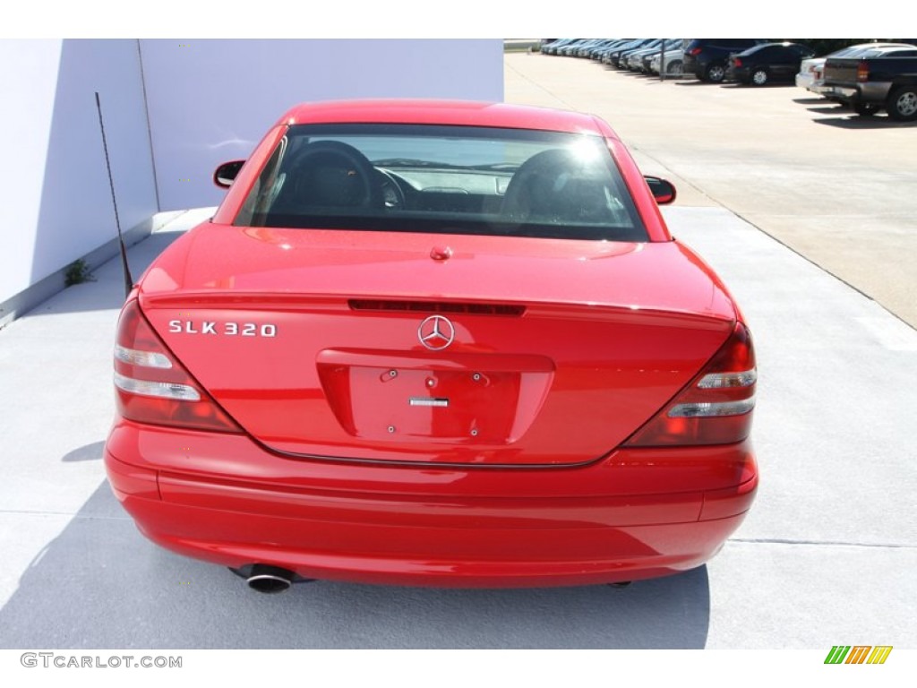 2004 SLK 320 Roadster - Magma Red / Charcoal photo #8