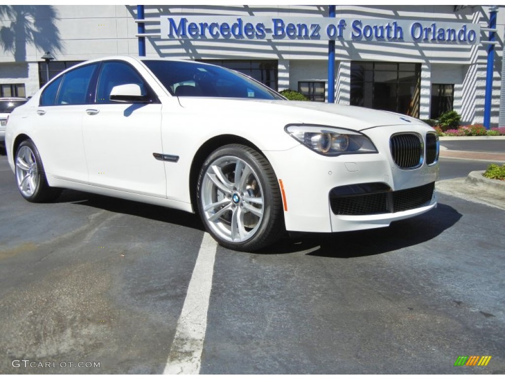 2012 7 Series 750i Sedan - Alpine White / Oyster/Black photo #1