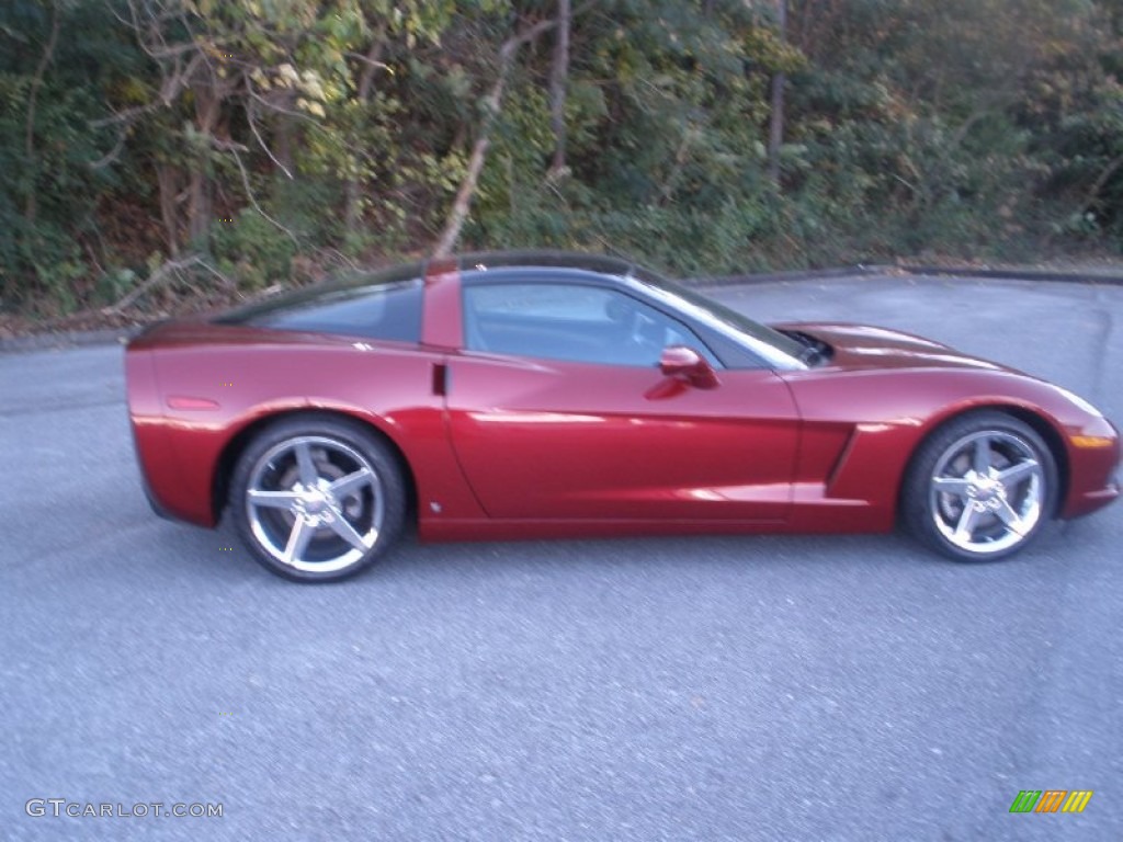 2006 Corvette Coupe - Monterey Red Metallic / Ebony Black photo #2