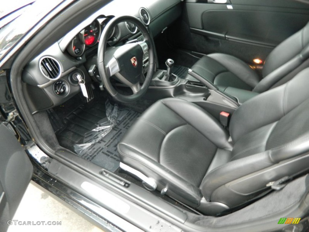 Black Interior 2007 Porsche Cayman Standard Cayman Model Photo #72884487