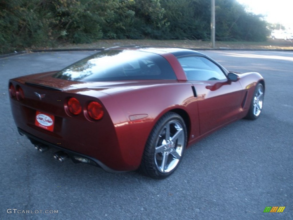 2006 Corvette Coupe - Monterey Red Metallic / Ebony Black photo #9