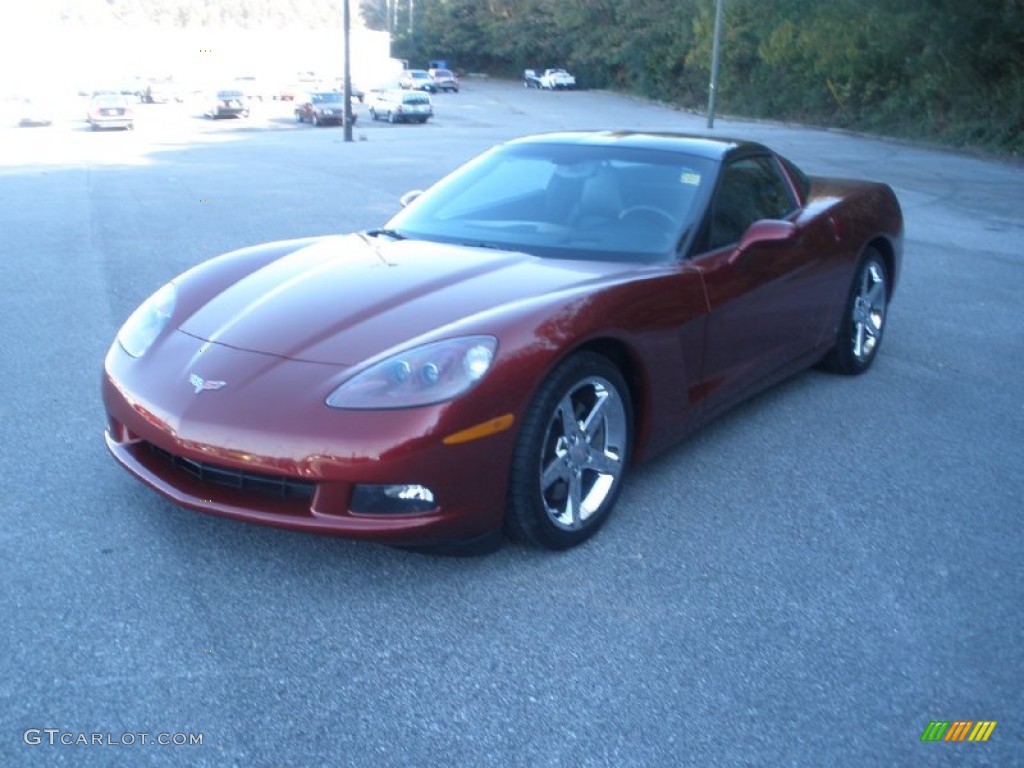 2006 Corvette Coupe - Monterey Red Metallic / Ebony Black photo #13