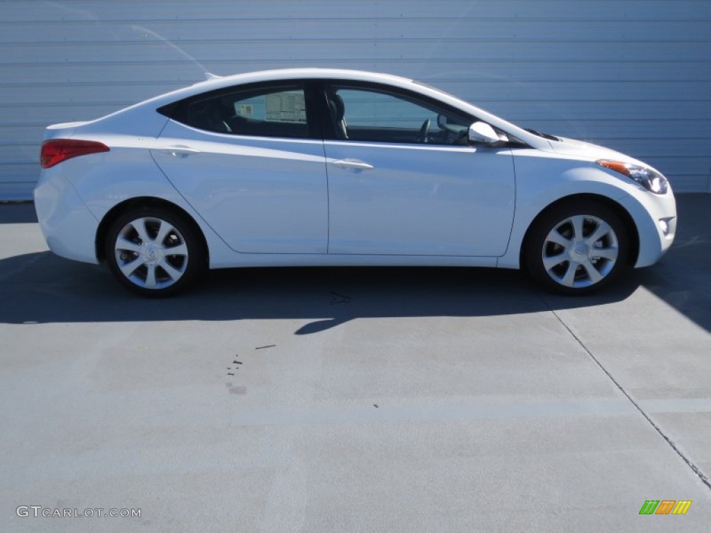 2013 Elantra Limited - Shimmering White / Black photo #2