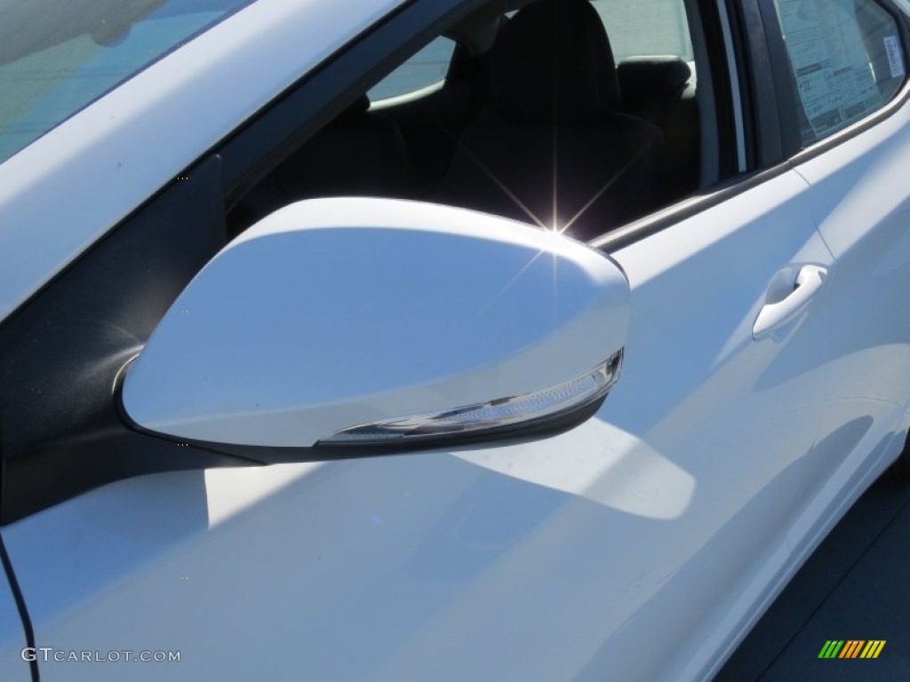 2013 Elantra Limited - Shimmering White / Black photo #11