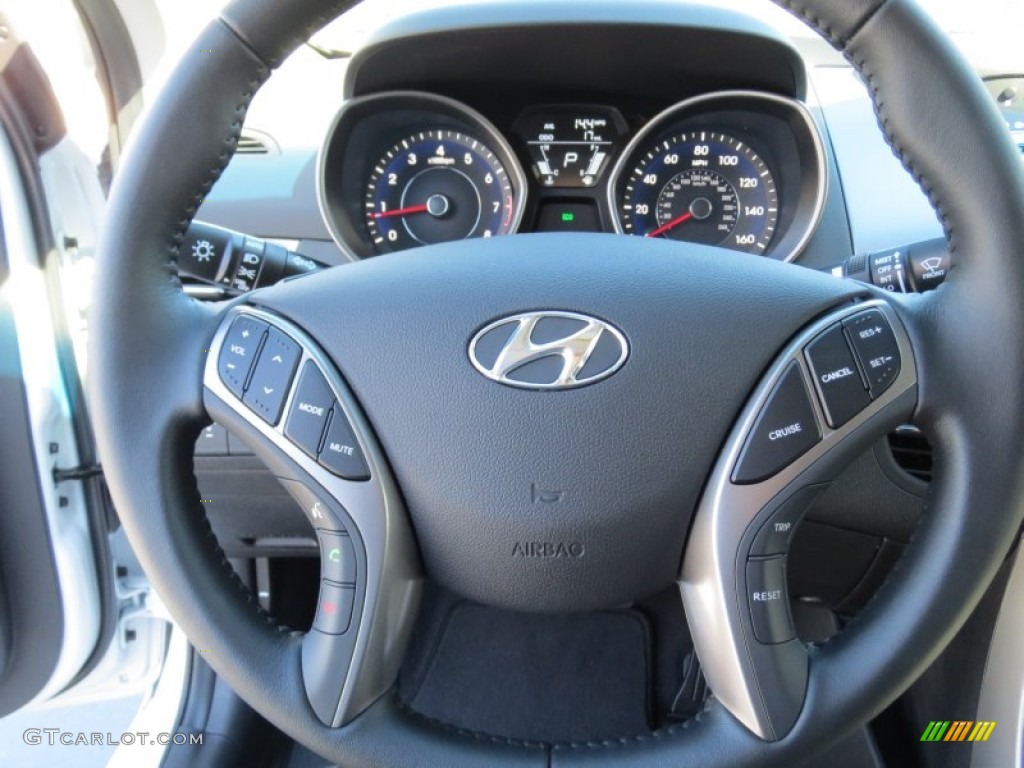 2013 Elantra Limited - Shimmering White / Black photo #31