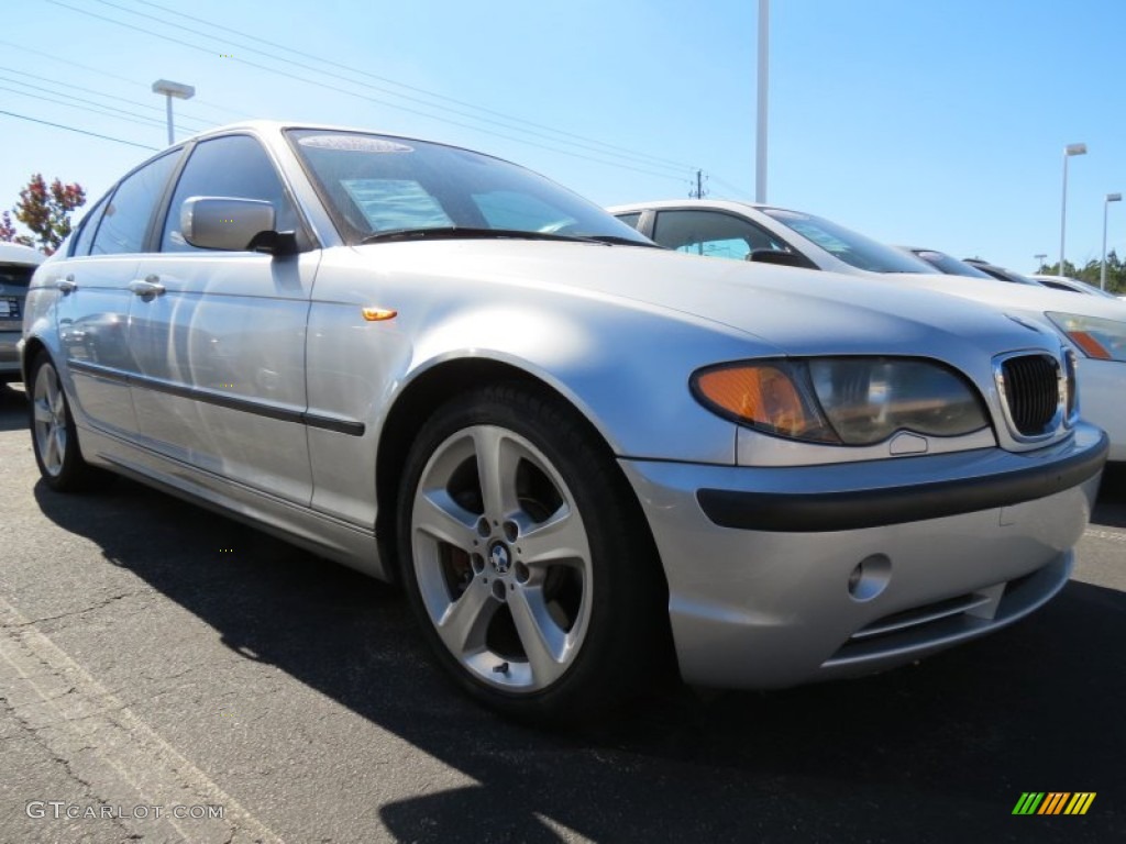 2004 3 Series 330i Sedan - Titanium Silver Metallic / Grey photo #4