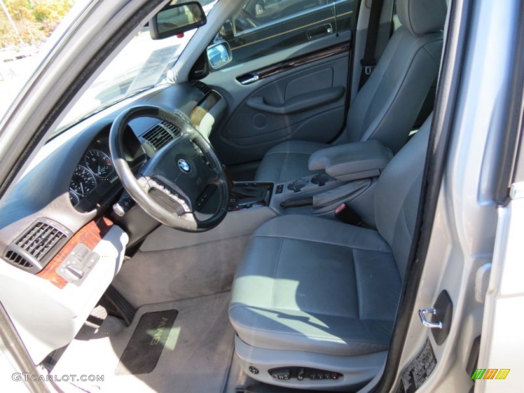 2004 3 Series 330i Sedan - Titanium Silver Metallic / Grey photo #6