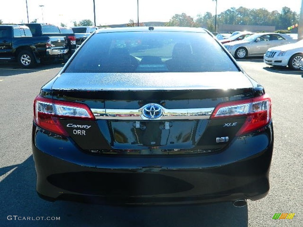 2012 Camry Hybrid XLE - Attitude Black Metallic / Ash photo #4