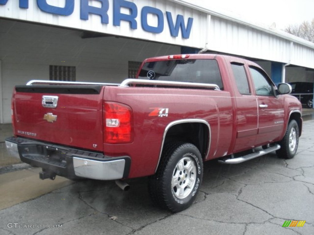 2007 Silverado 1500 LT Extended Cab 4x4 - Sport Red Metallic / Ebony Black photo #8