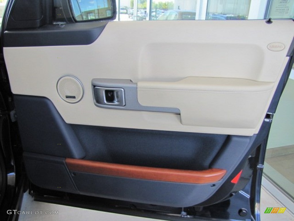 2006 Land Rover Range Rover HSE Sand/Jet Door Panel Photo #72891498