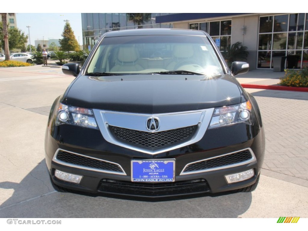 2013 MDX SH-AWD - Crystal Black Pearl / Parchment photo #2