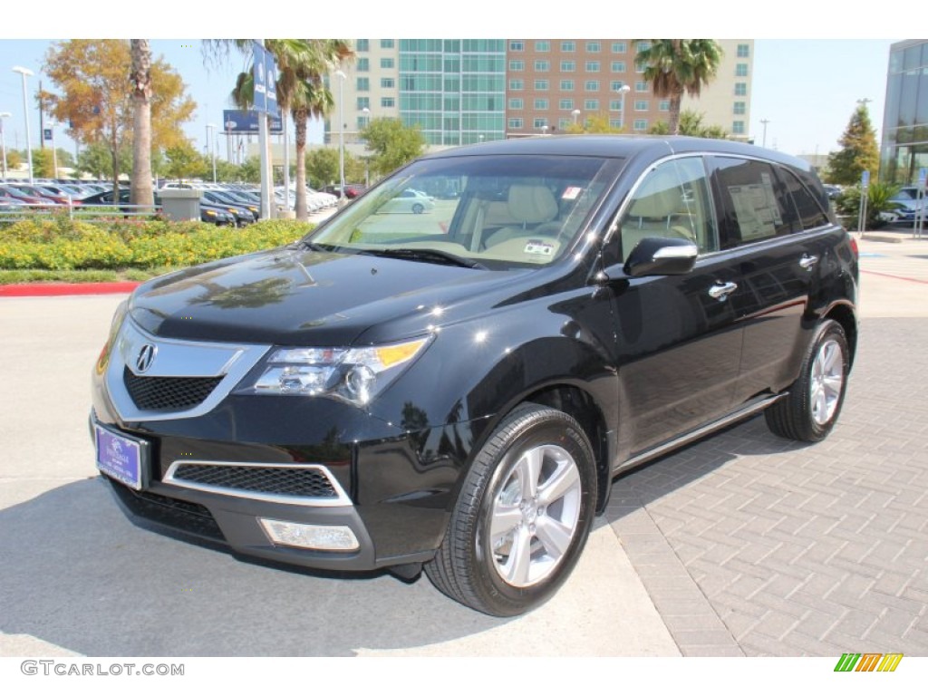 2013 MDX SH-AWD - Crystal Black Pearl / Parchment photo #3