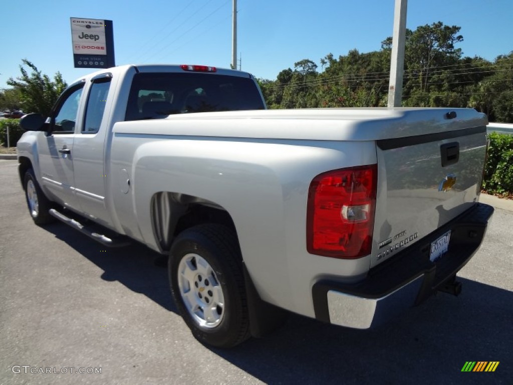2011 Silverado 1500 LT Extended Cab - Sheer Silver Metallic / Ebony photo #3