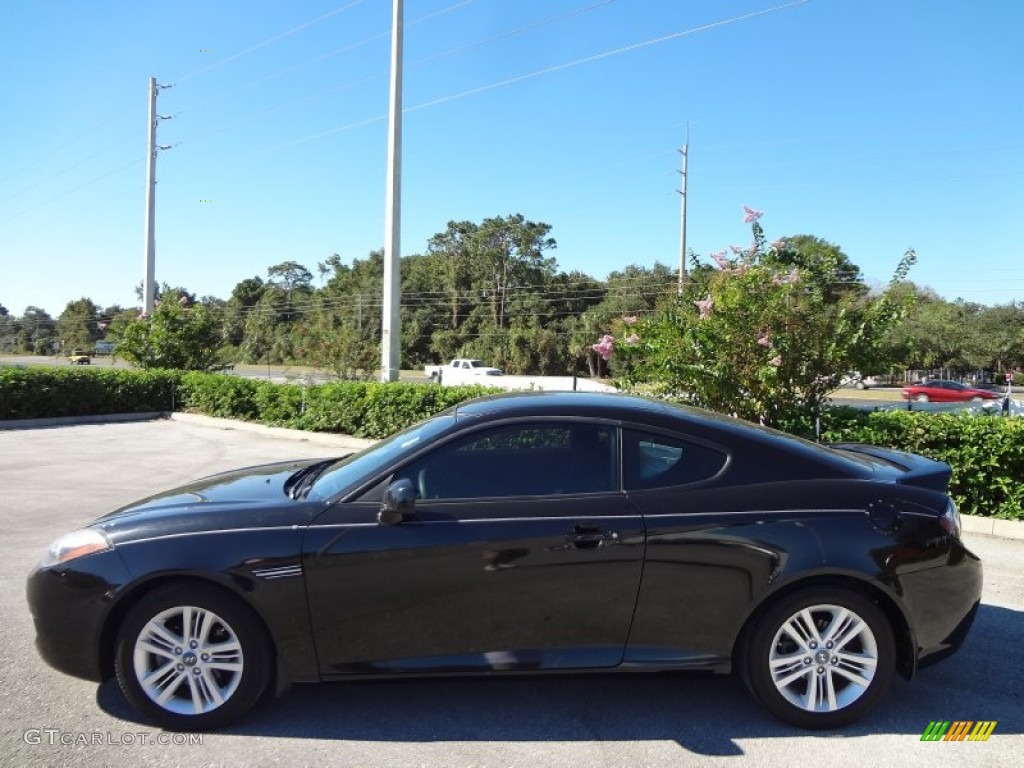 2008 Tiburon GS - Black Pearl / GS Black Cloth photo #2