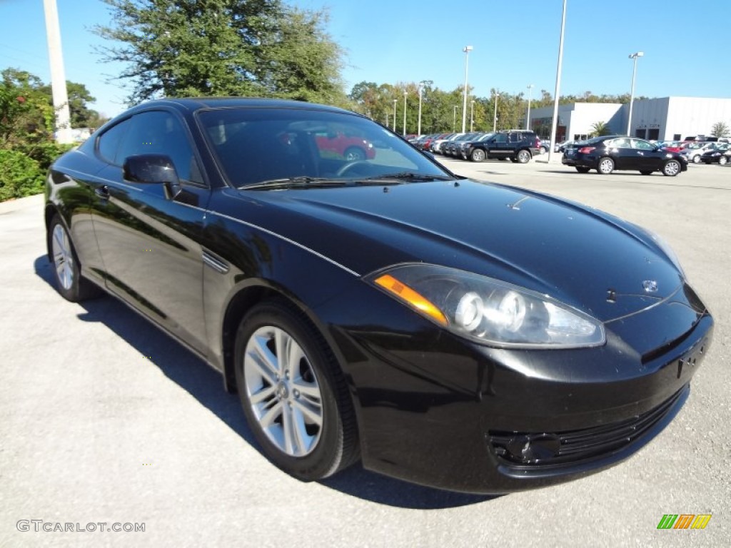 2008 Tiburon GS - Black Pearl / GS Black Cloth photo #10