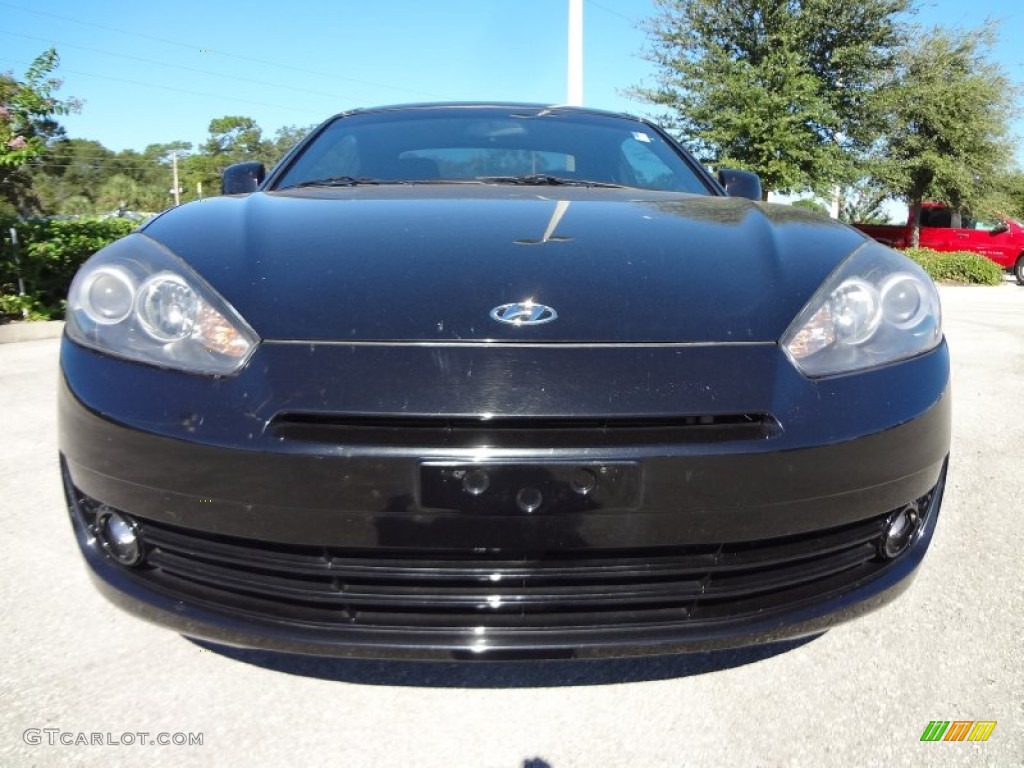 2008 Tiburon GS - Black Pearl / GS Black Cloth photo #13