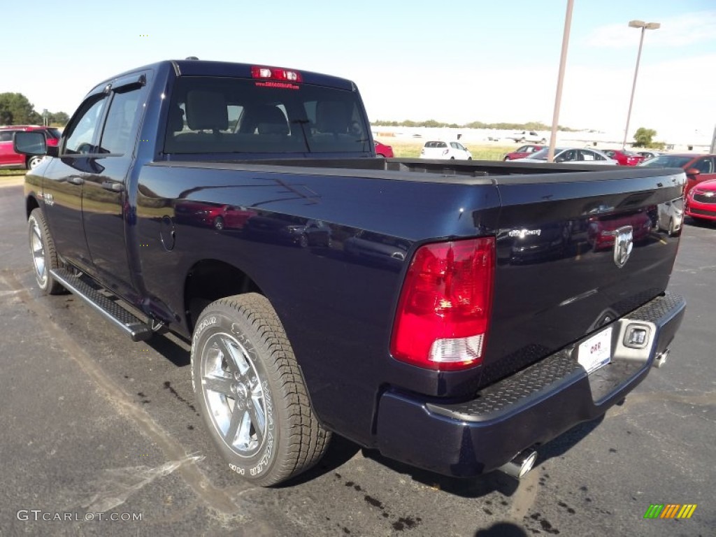 2013 1500 Express Quad Cab - True Blue Pearl / Black/Diesel Gray photo #7