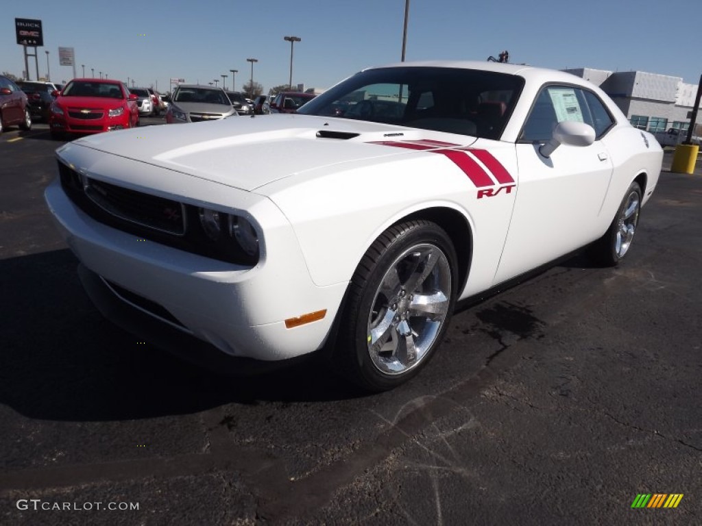 Bright White Dodge Challenger