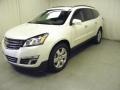 2013 White Diamond Tricoat Chevrolet Traverse LTZ AWD  photo #3