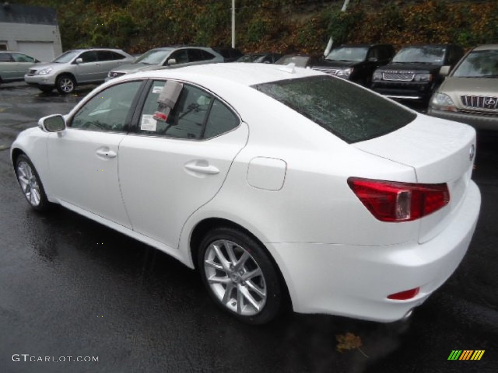 2013 IS 250 AWD - Starfire White Pearl / Black photo #2