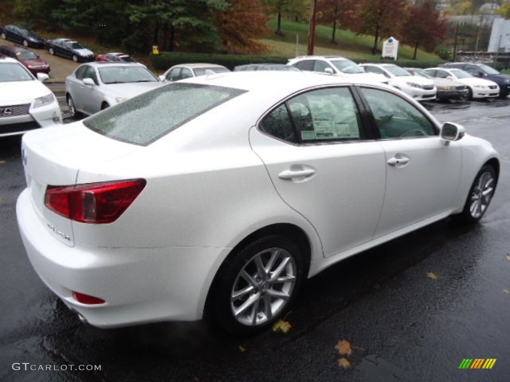 2013 IS 250 AWD - Starfire White Pearl / Black photo #4