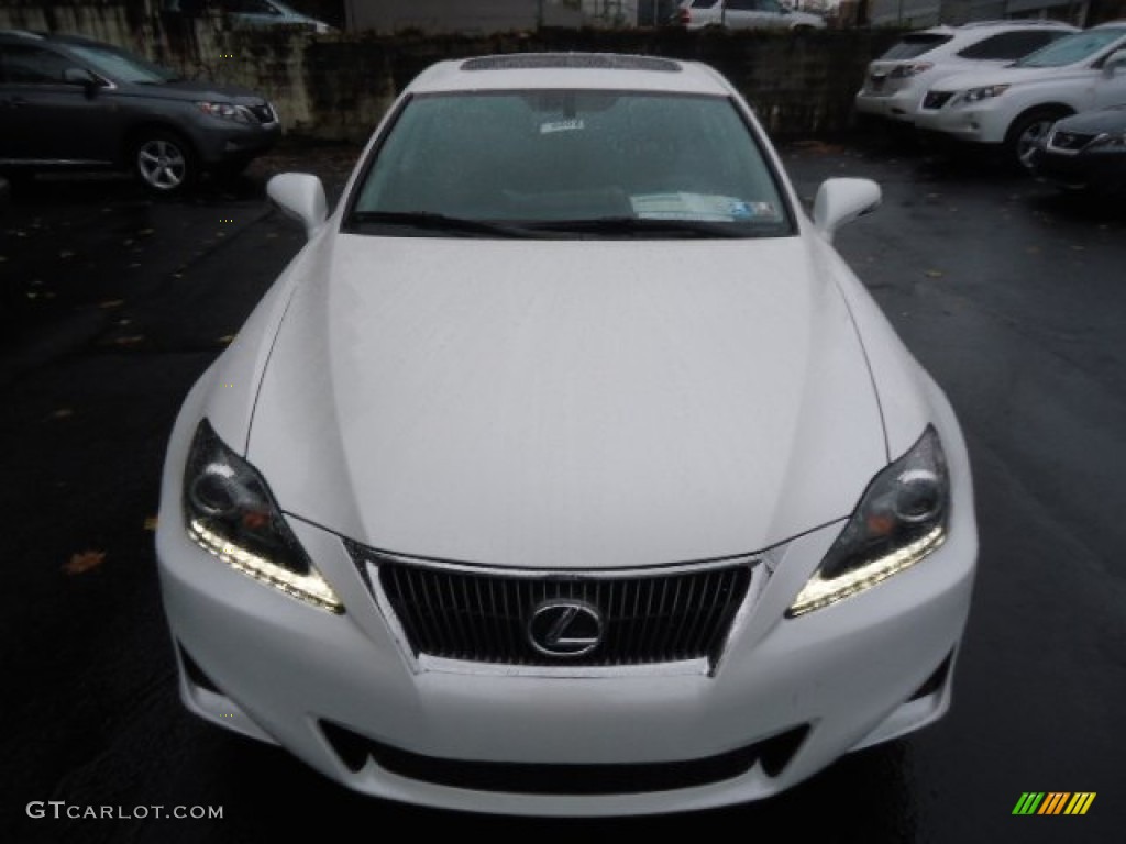 2013 IS 250 AWD - Starfire White Pearl / Black photo #6