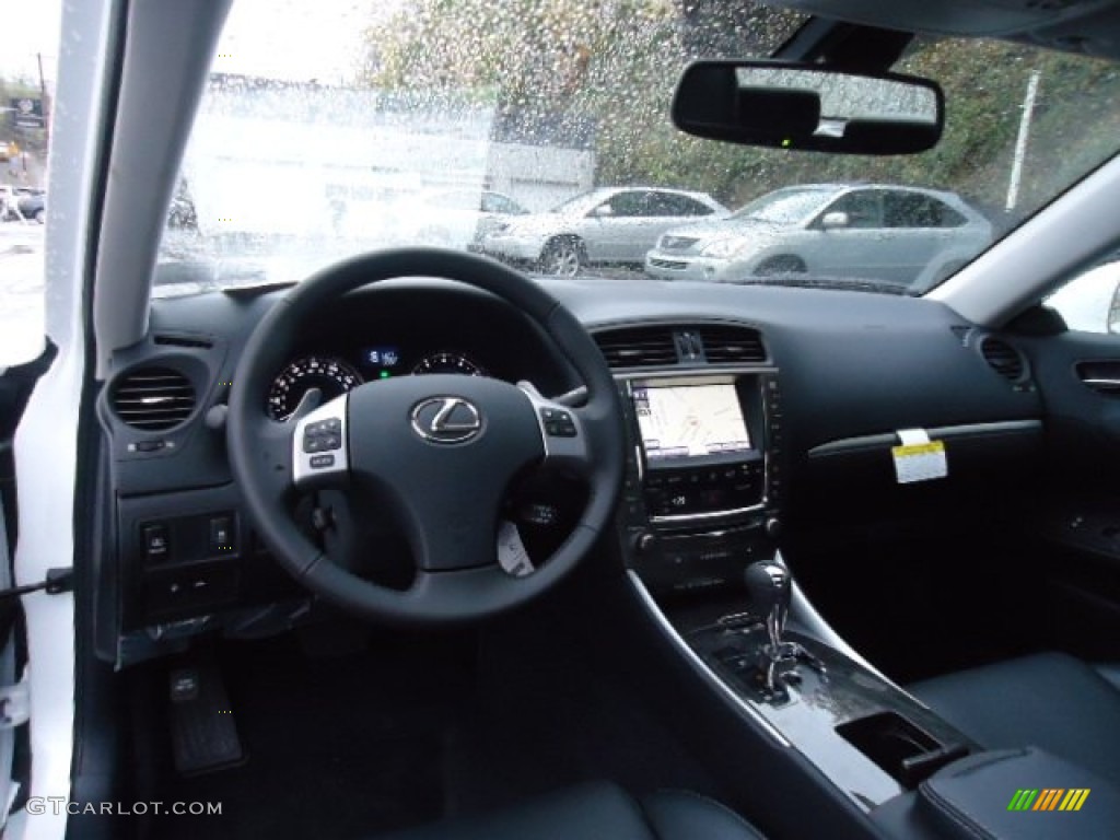 Black Interior 2013 Lexus IS 250 AWD Photo #72896586