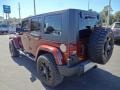 2009 Red Rock Crystal Pearl Jeep Wrangler Unlimited Sahara 4x4  photo #3