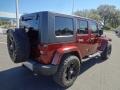 2009 Red Rock Crystal Pearl Jeep Wrangler Unlimited Sahara 4x4  photo #9