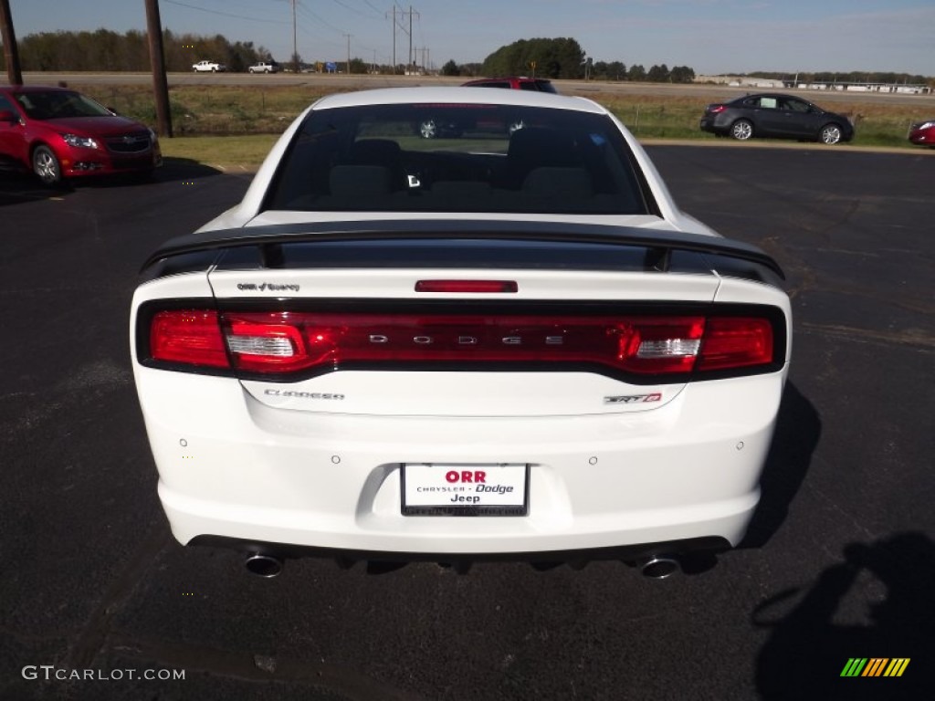 2013 Charger SRT8 Super Bee - Bright White / Black/Super Bee Stripes photo #6
