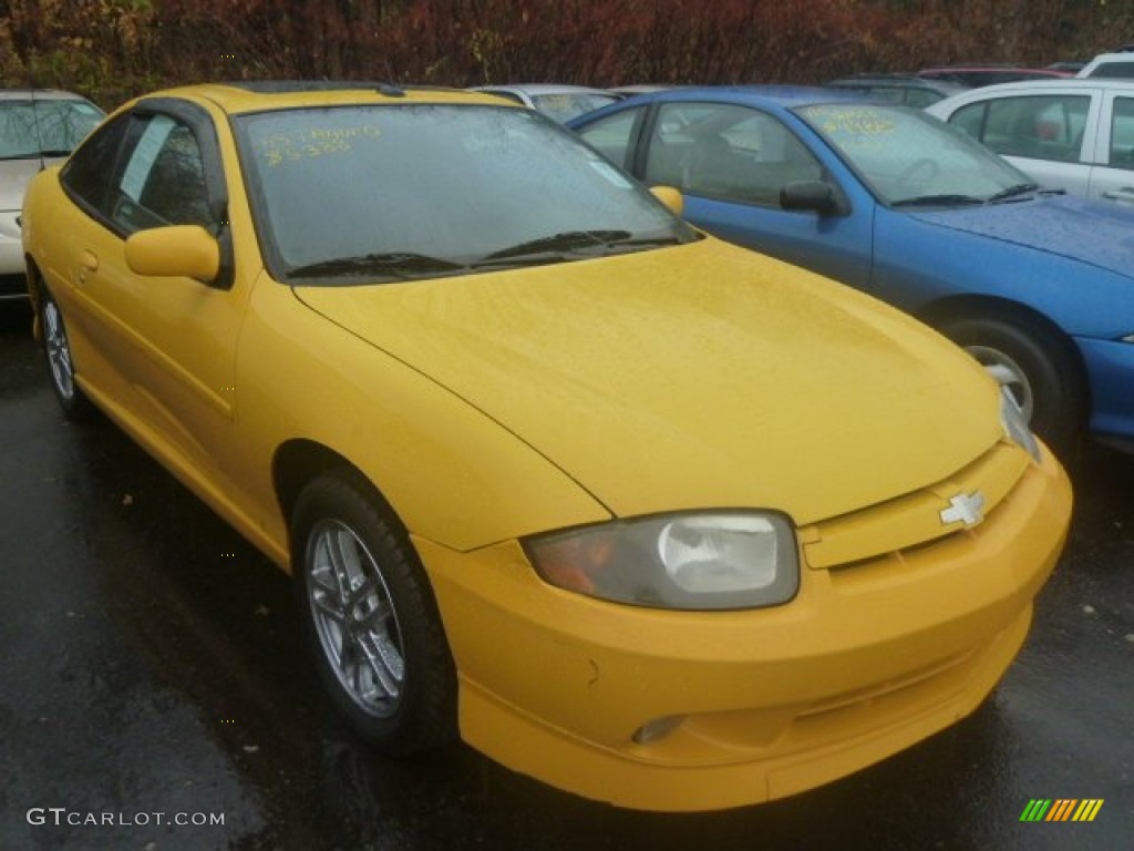 2003 Cavalier LS Sport Coupe - Yellow / Graphite Gray photo #1