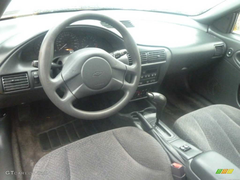 2003 Cavalier LS Sport Coupe - Yellow / Graphite Gray photo #9