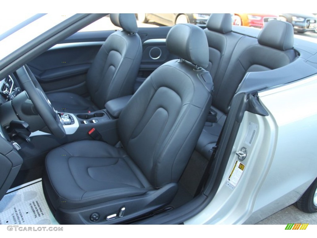 Black Interior 2013 Audi A5 2.0T quattro Cabriolet Photo #72897564