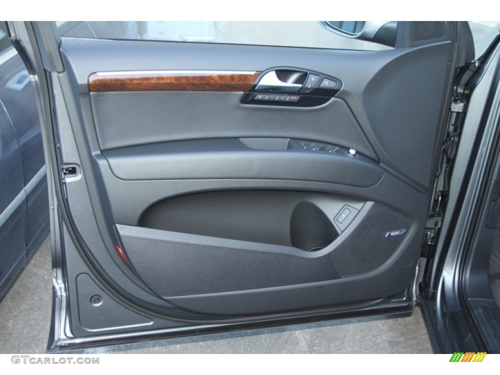 2013 Audi Q7 3.0 TFSI quattro Black Door Panel Photo #72897975