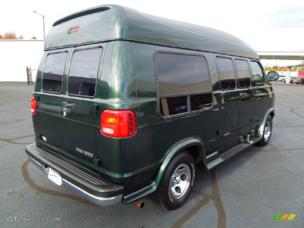 1998 Ram Van 1500 Passenger Conversion - Hunter Green Metallic / Tan photo #5