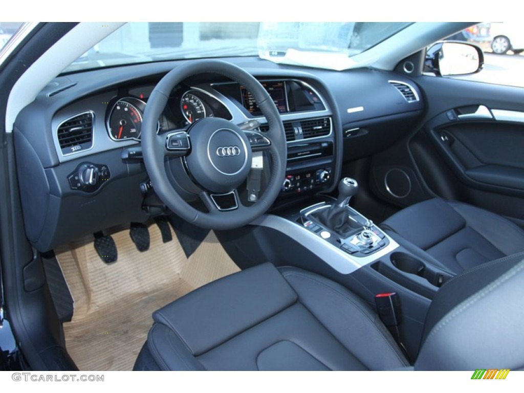 Black Interior 2013 Audi A5 2.0T quattro Coupe Photo #72898950