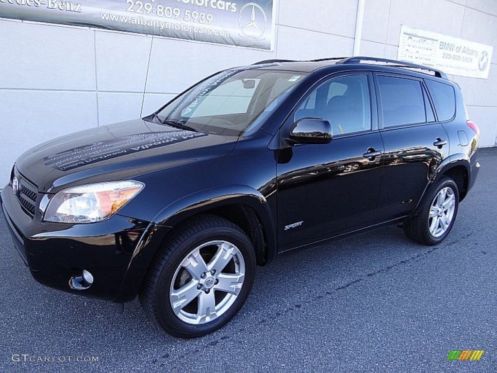 2008 RAV4 Sport - Black / Dark Charcoal photo #2