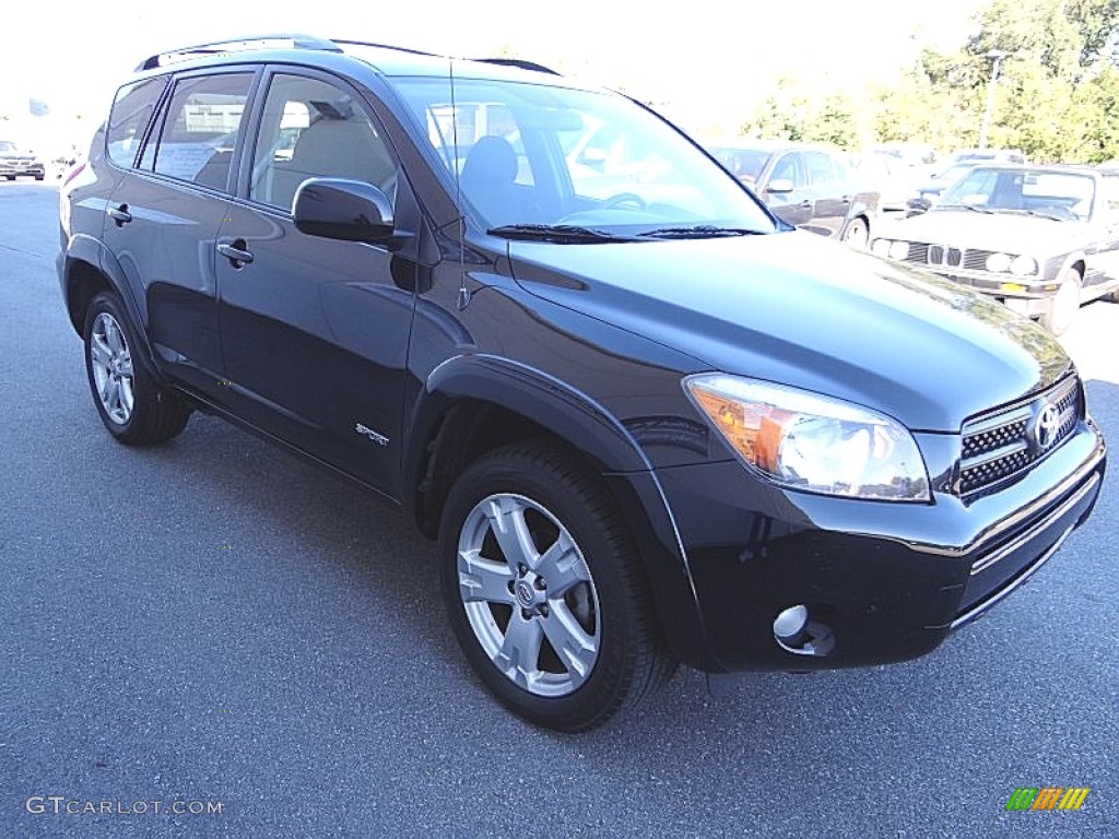2008 RAV4 Sport - Black / Dark Charcoal photo #4