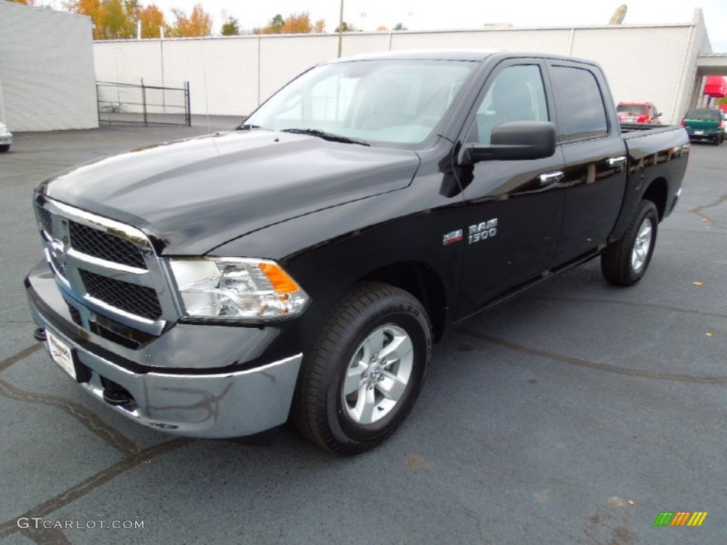 Black 2013 Ram 1500 SLT Crew Cab 4x4 Exterior Photo #72899622