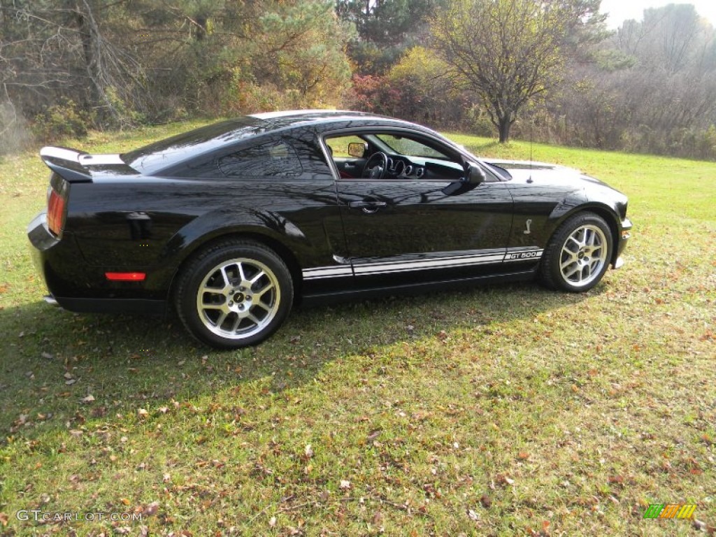 2007 Mustang Shelby GT500 Coupe - Black / Black/Red photo #9