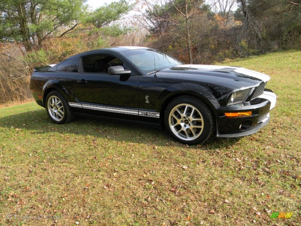 2007 Mustang Shelby GT500 Coupe - Black / Black/Red photo #11