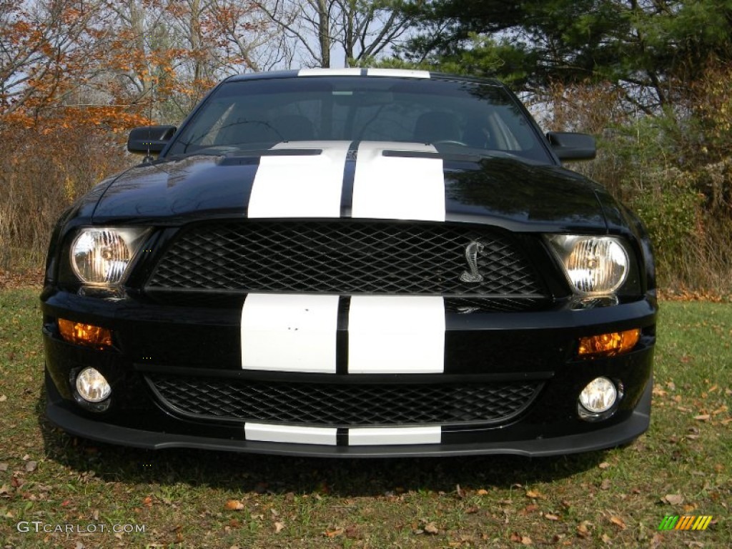 2007 Mustang Shelby GT500 Coupe - Black / Black/Red photo #13