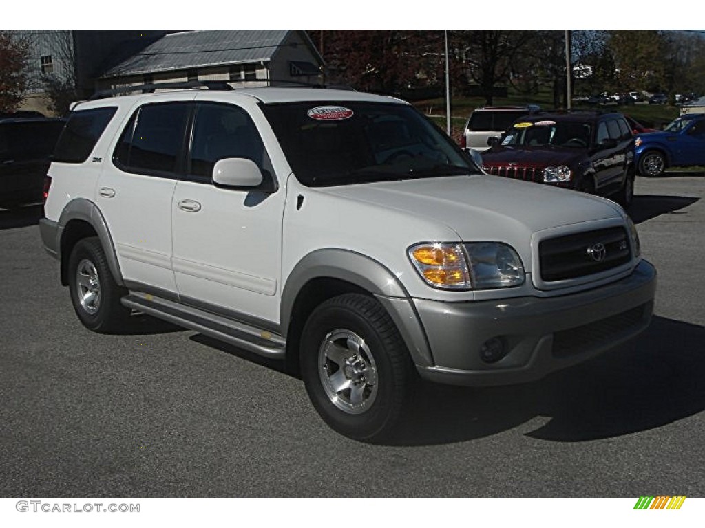 Natural White Toyota Sequoia