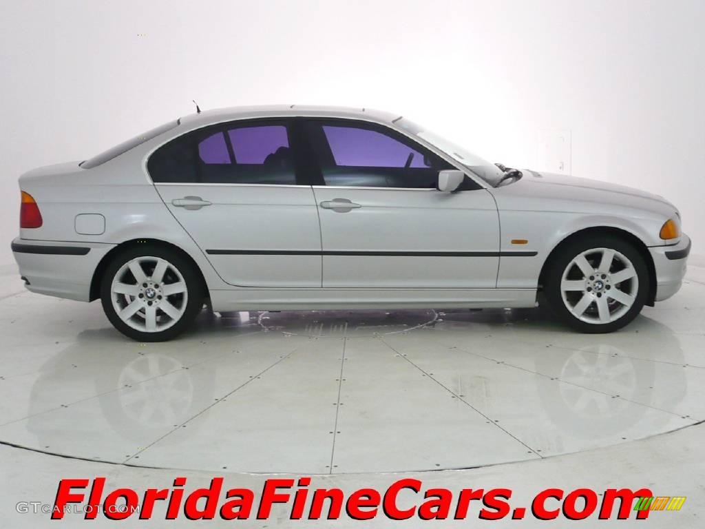 2000 3 Series 328i Sedan - Titanium Silver Metallic / Black photo #4