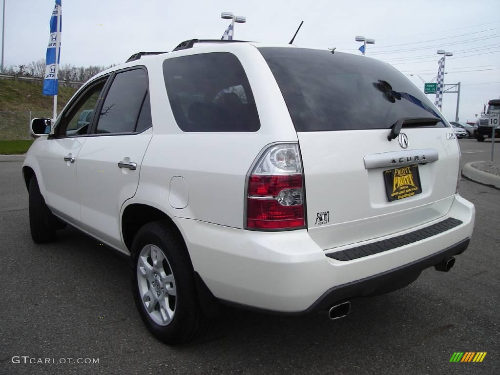 2004 MDX  - Aspen White Pearl / Saddle photo #3