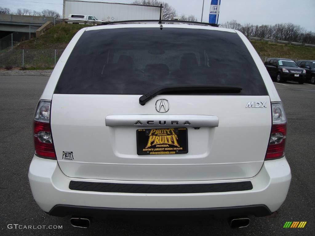 2004 MDX  - Aspen White Pearl / Saddle photo #4